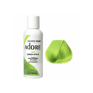 Adore Shining Semi-Permanent Hair Color – Green Apple 163 - 4 oz - ANNS BEAUTY SUPPLY